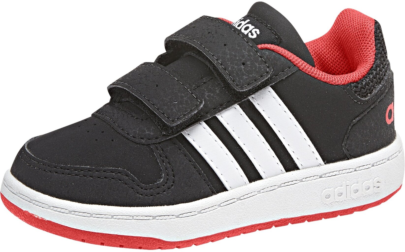 Adidas avalynė vaikams Hoops 2.0 Cmf Black Red цена и информация | Sportiniai batai vaikams | pigu.lt