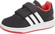 Adidas avalynė vaikams Hoops 2.0 Cmf Black Red цена и информация | Sportiniai batai vaikams | pigu.lt