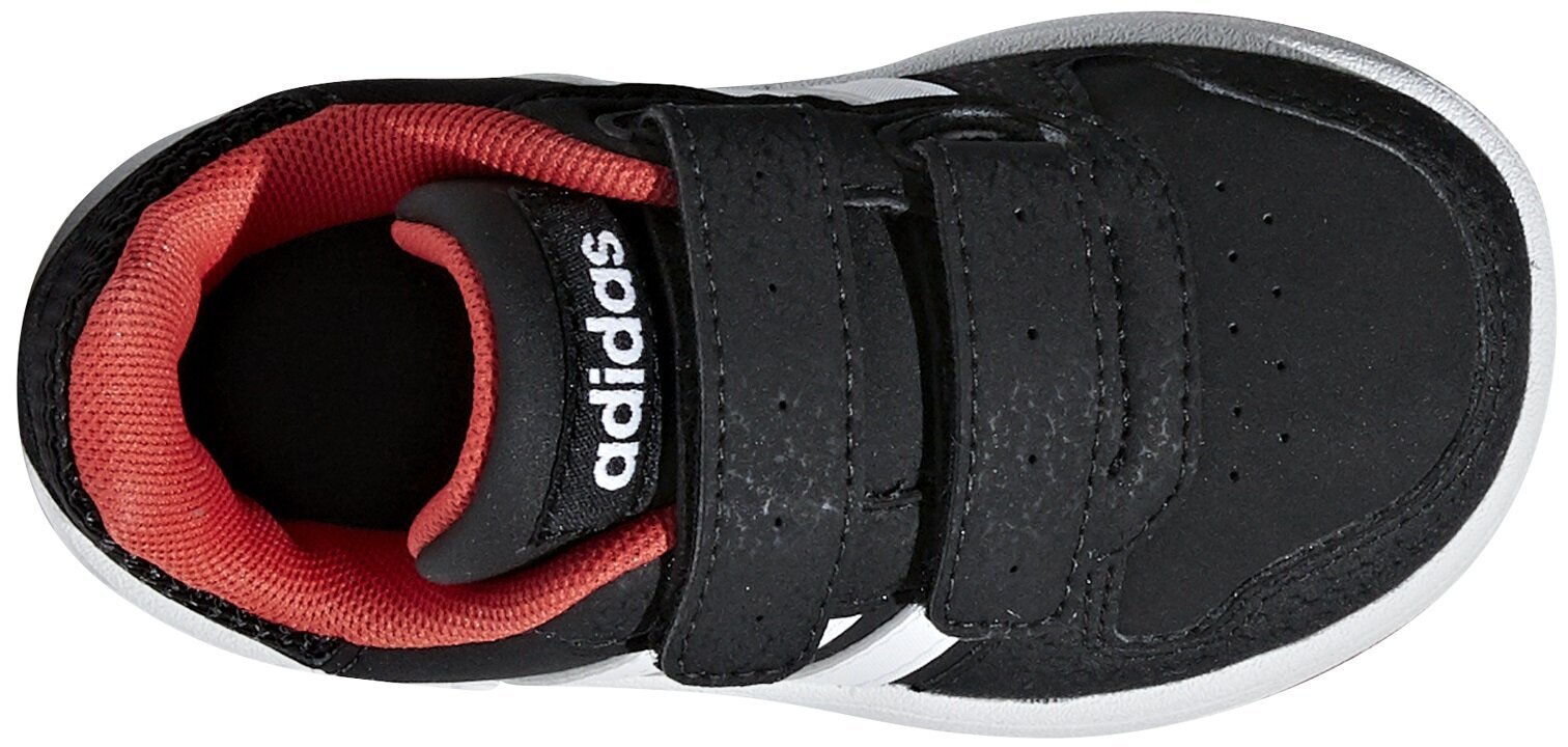 Adidas avalynė vaikams Hoops 2.0 Cmf Black Red цена и информация | Sportiniai batai vaikams | pigu.lt