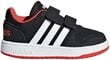 Adidas avalynė vaikams Hoops 2.0 Cmf Black Red цена и информация | Sportiniai batai vaikams | pigu.lt