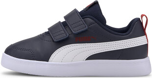 Puma avalynė vaikams Courttflex V2 Blue White kaina ir informacija | Sportiniai batai vaikams | pigu.lt