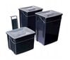 Šiukšliadėžės komplektas Biobox 2x10L + 6L, pilkas kaina ir informacija | Šiukšliadėžės | pigu.lt