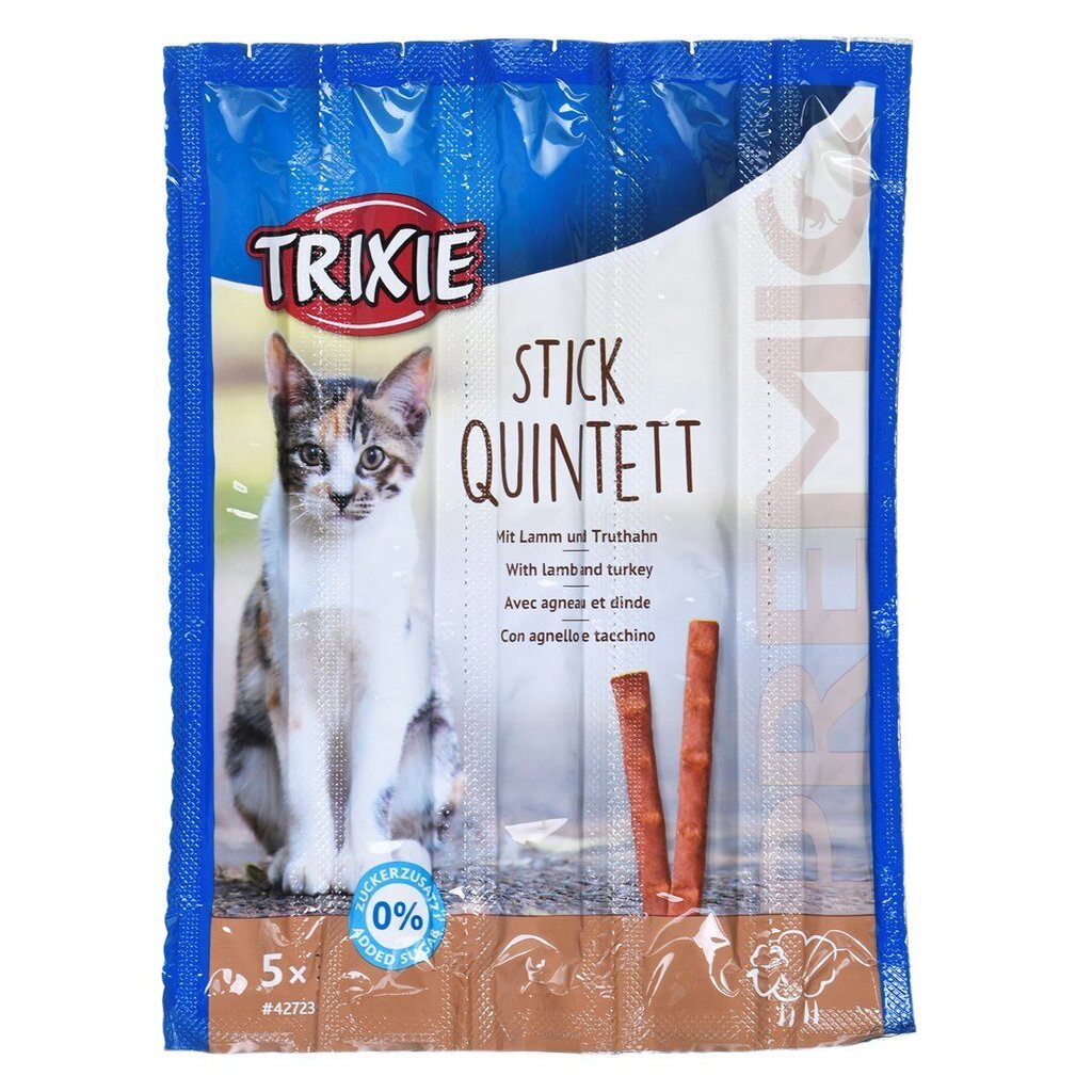 Trixie Premio Sticks su ėriena ir kalakutiena, 5x5 g kaina ir informacija | Skanėstai katėms | pigu.lt