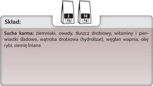 Trovet Hypoallergenic Insect IPD 10 кг свежие насекомые, для собак цена и информация | Сухой корм для собак | pigu.lt