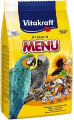 Vitakraft premium menu maistas 1kg papūgoms 2110601 kaina ir informacija | Lesalas paukščiams | pigu.lt