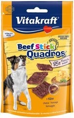 Vitakraft Beef Stick Quadros для собак, с сыром, 70 г цена и информация | Лакомства для собак | pigu.lt