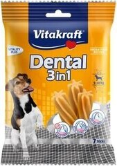 Vitakraft Dental 3in1 Small 5-10kg 120g kaina ir informacija | Skanėstai šunims | pigu.lt