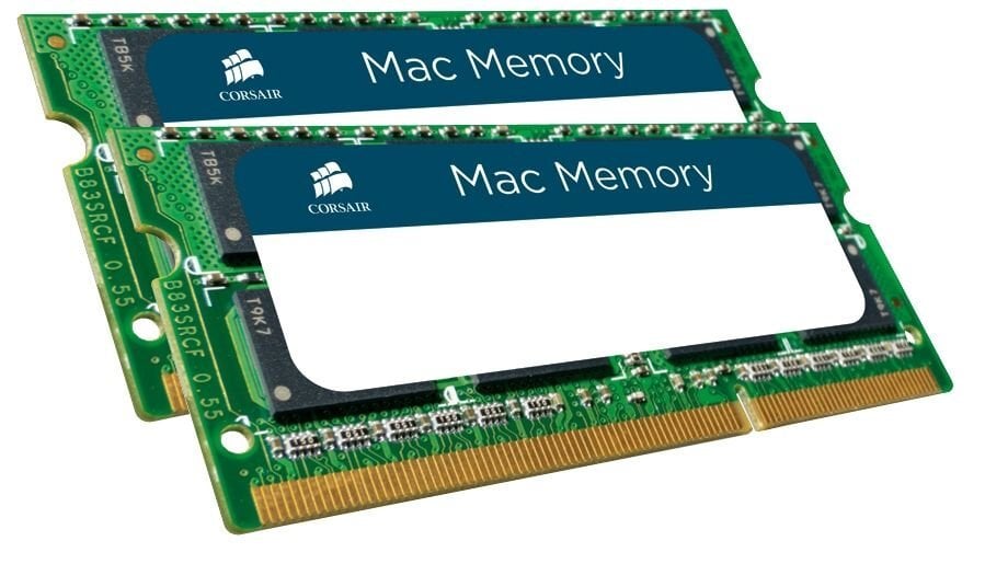 Corsair Mac Memory 16GB DDR3 CL9 SO-DIMM KIT OF 2 CMSA16GX3M2A1333C9 kaina ir informacija | Operatyvioji atmintis (RAM) | pigu.lt