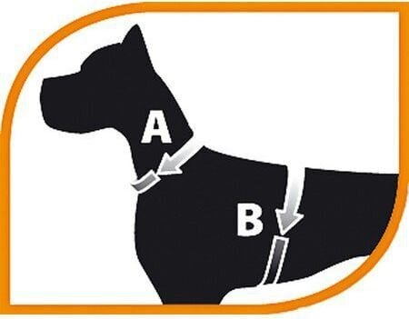 Petnešos šunims Ferplast Ergocomfort, juodos/raudonos, XS kaina ir informacija | Antkakliai, petnešos šunims | pigu.lt
