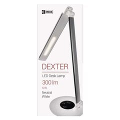 Emos настольная лампа Dexter цена и информация | Настольные светильники | pigu.lt