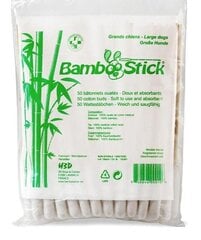 Ausų krapštukai augintiniams Bamboostick, 15 cm, 50 vnt kaina ir informacija | Priežiūros priemonės gyvūnams | pigu.lt