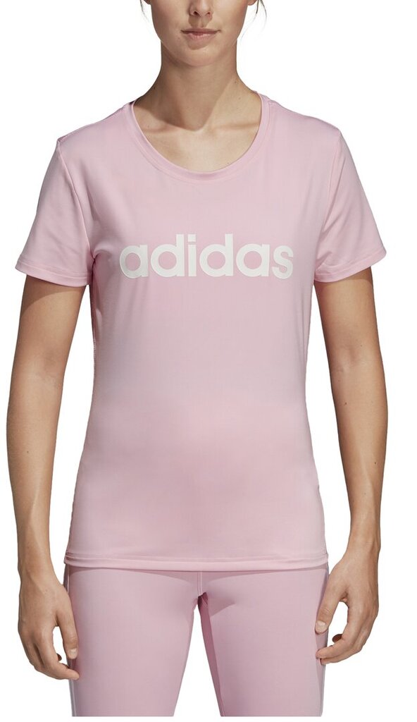 Adidas Palaidinė W D2m Lo Tee Pink kaina ir informacija | Sportinė apranga moterims | pigu.lt