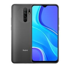 Xiaomi Redmi 9, 64 ГБ, две SIM-карты, Carbon Grey цена и информация | Мобильные телефоны | pigu.lt