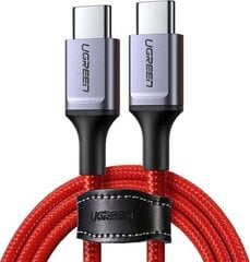 USB-C to USB-C cable UGREEN 2.0 1m (red) цена и информация | Кабели для телефонов | pigu.lt