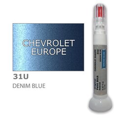 Dažų korektorius įbrėžimų taisymui CHEVROLET EUROPE 31U - DENIM BLUE 12 ml kaina ir informacija | Automobiliniai dažai | pigu.lt