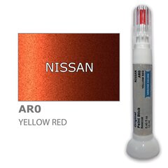 Dažų korektorius įbrėžimų taisymui NISSAN AR0 - YELLOW RED 12 ml kaina ir informacija | Automobiliniai dažai | pigu.lt