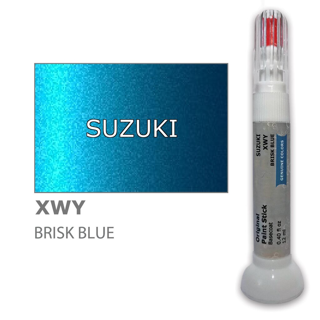 Dažų korektorius įbrėžimų taisymui SUZUKI XWY - BRISK BLUE 12 ml kaina ir informacija | Automobiliniai dažai | pigu.lt