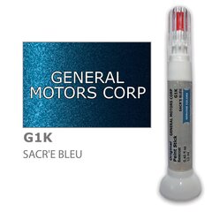 Dažų korektorius įbrėžimų taisymui GENERAL MOTORS CORP G1K - SACR'E BLEU 12 ml kaina ir informacija | Automobiliniai dažai | pigu.lt