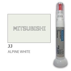 Dažų korektorius įbrėžimų taisymui MITSUBISHI JJ - ALPINE WHITE 12 ml kaina ir informacija | Automobiliniai dažai | pigu.lt
