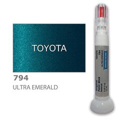 Dažų korektorius įbrėžimų taisymui TOYOTA 794 - ULTRA EMERALD 12 ml kaina ir informacija | Automobiliniai dažai | pigu.lt