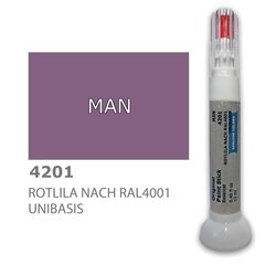 Карандаш-корректор для устранения царапин MAN 4201 - ROTLILA NACH RAL4001 UNIBASIS 12 ml цена и информация | Автомобильная краска | pigu.lt