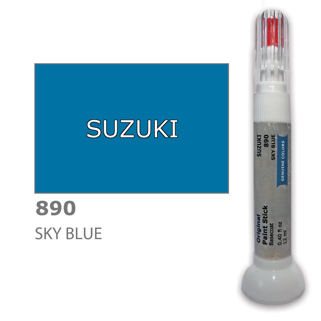 Dažų korektorius įbrėžimų taisymui SUZUKI 890 - SKY BLUE 12 ml kaina ir informacija | Automobiliniai dažai | pigu.lt