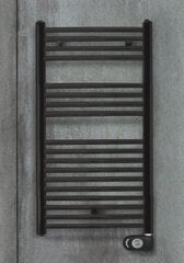 Электрический радиатор для ванной Zehnder Aura PBEBZ-080-40/MQ, 80x40см, черный цена и информация | Полотенцесушители | pigu.lt