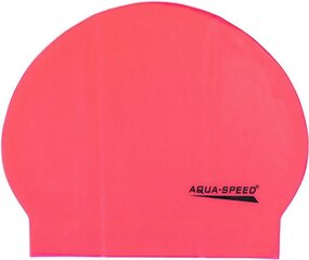 Мягкая латексная плавательная шапочка Aqua-speed 03, розовая цена и информация | Шапочки для плавания | pigu.lt