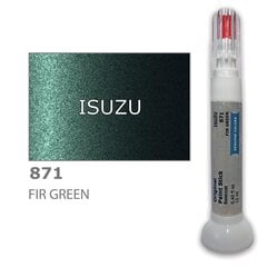 Dažų korektorius įbrėžimų taisymui ISUZU 871 - FIR GREEN 12 ml kaina ir informacija | Automobiliniai dažai | pigu.lt