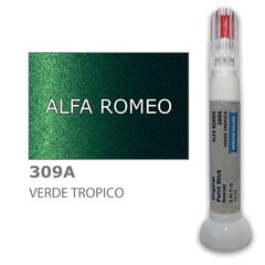 Dažų korektorius įbrėžimų taisymui ALFA ROMEO 309A - VERDE TROPICO 12 ml kaina ir informacija | Automobiliniai dažai | pigu.lt