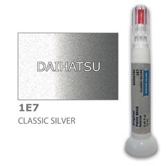 Dažų korektorius įbrėžimų taisymui DAIHATSU 1E7 - CLASSIC SILVER 12 ml kaina ir informacija | Automobiliniai dažai | pigu.lt