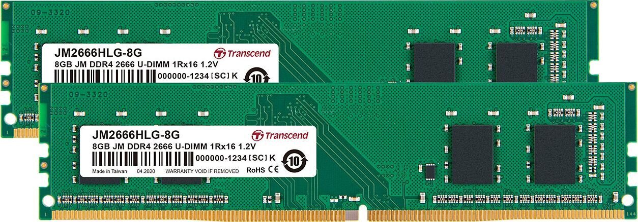 Transcend JM2666HLG-16GK kaina ir informacija | Operatyvioji atmintis (RAM) | pigu.lt
