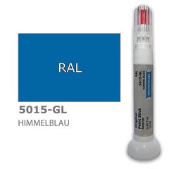 Dažų korektorius įbrėžimų taisymui RAL 5015-GL - HIMMELBLAU 12 ml kaina ir informacija | Automobiliniai dažai | pigu.lt