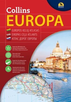 Europa. Kelių atlasas, 1: 1 000 000. kaina ir informacija | Kelionių vadovai, aprašymai | pigu.lt