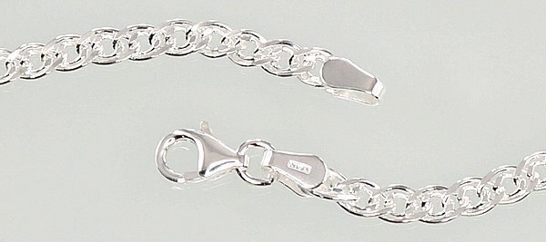 Sidabrinė grandinėlė Crandmother 3.1 mm , briaunų apdirbimas deimantu цена и информация | Kaklo papuošalai | pigu.lt