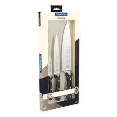 Tramontina Century 3 peilių rinkinys: lupimo peilis 3", virtuvinis peilis 6", virtuvinis šefo peilis 8” kaina ir informacija | Tramontina Virtuvės, buities, apyvokos prekės | pigu.lt