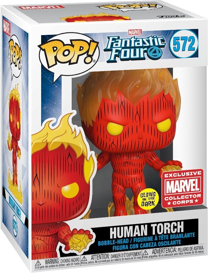 Funko POP! Fantastic Four - Human Torch kaina ir informacija | Žaidėjų atributika | pigu.lt