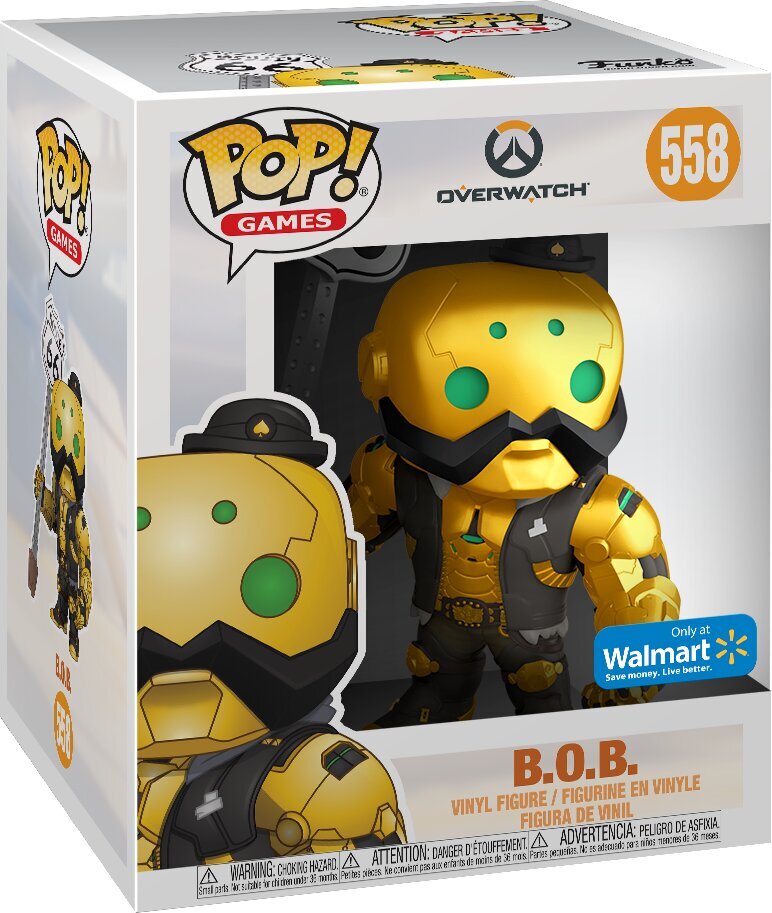 Funko POP! Overwatch Bob Gold Exclusive kaina ir informacija | Žaidėjų atributika | pigu.lt