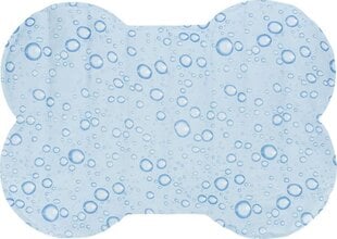 Trixie Bone-shaped cooling mat, M: 60 × 45 cm, light blue цена и информация | Лежаки, домики | pigu.lt