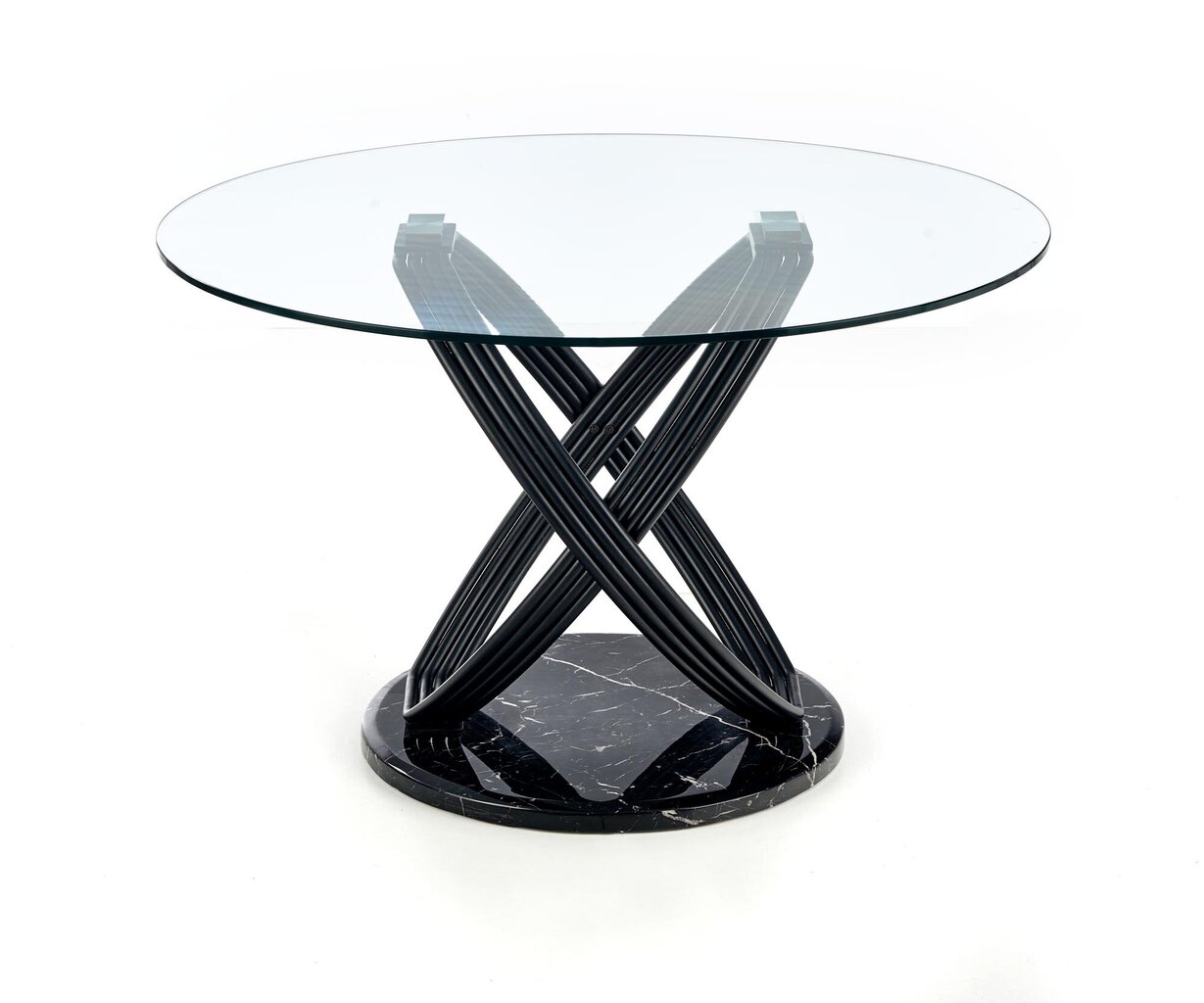 Valgomojo stalas Halmar Optico, juodas kaina ir informacija | Virtuvės ir valgomojo stalai, staliukai | pigu.lt
