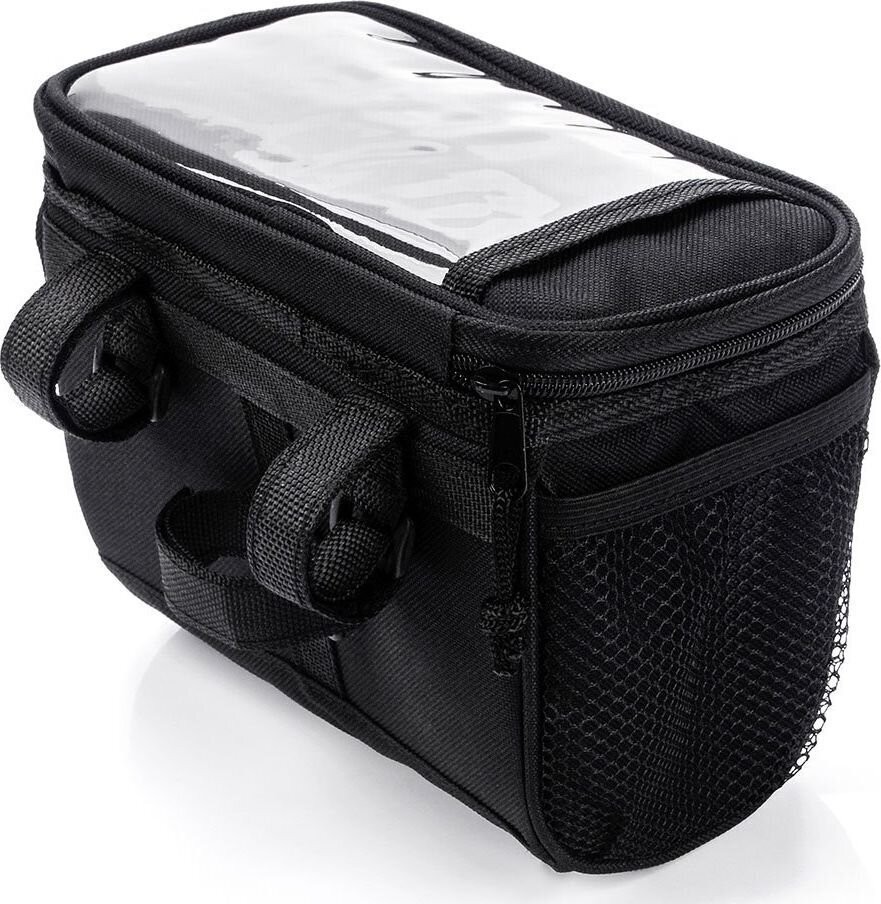 Dviračio vairo krepšys Meteor Batura, juodas kaina ir informacija | Krepšiai, telefonų laikikliai | pigu.lt
