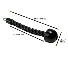 Скакалка для трицепса Tunturi Single Tricep Rope, 37 см цена и информация | Аксессуары для тренажеров | pigu.lt