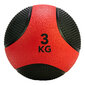 Svorinis treniruočių kamuolys Tunturi Medicine Ball 3 kg, raudonas/juodas цена и информация | Svoriniai kamuoliai | pigu.lt