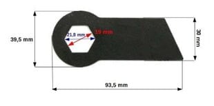 Нож-вертикулятор для Castorama SPS38 HECHT 5654 SET, 18 шт. цена и информация | Запчасти для садовой техники | pigu.lt