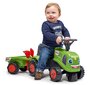 Paspiriamas traktorius su karučiu ir smėlio žaislais Falk Baby Claas 212C цена и информация | Žaislai kūdikiams | pigu.lt