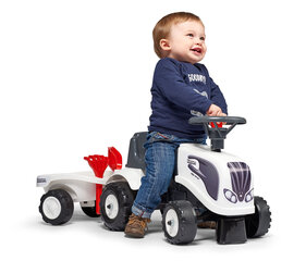 Paspiriamas traktorius su karučiu ir smėlio žaislais Falk Baby Valtra 240C kaina ir informacija | Žaislai kūdikiams | pigu.lt