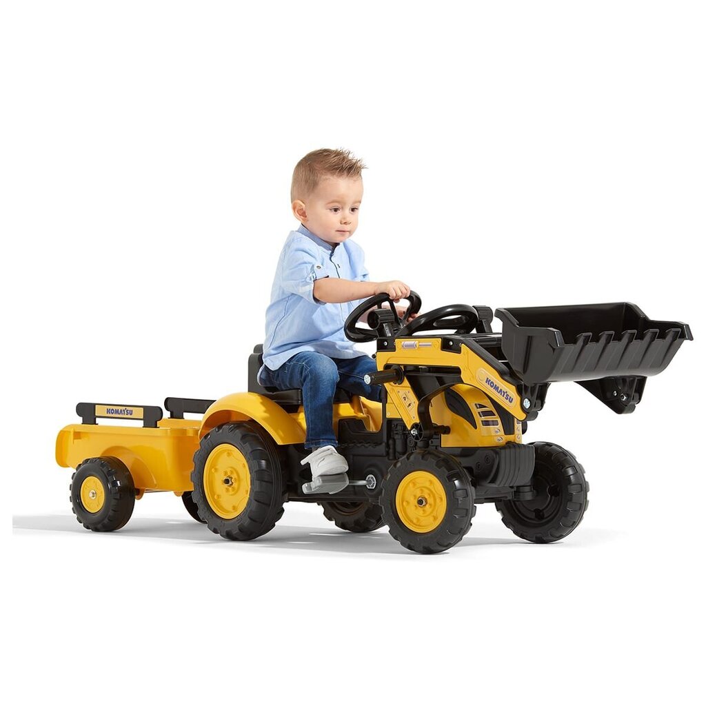 Minamas traktorius-ekskavatorius su karučiu Falk Komastu 2076M kaina ir informacija | Žaislai berniukams | pigu.lt