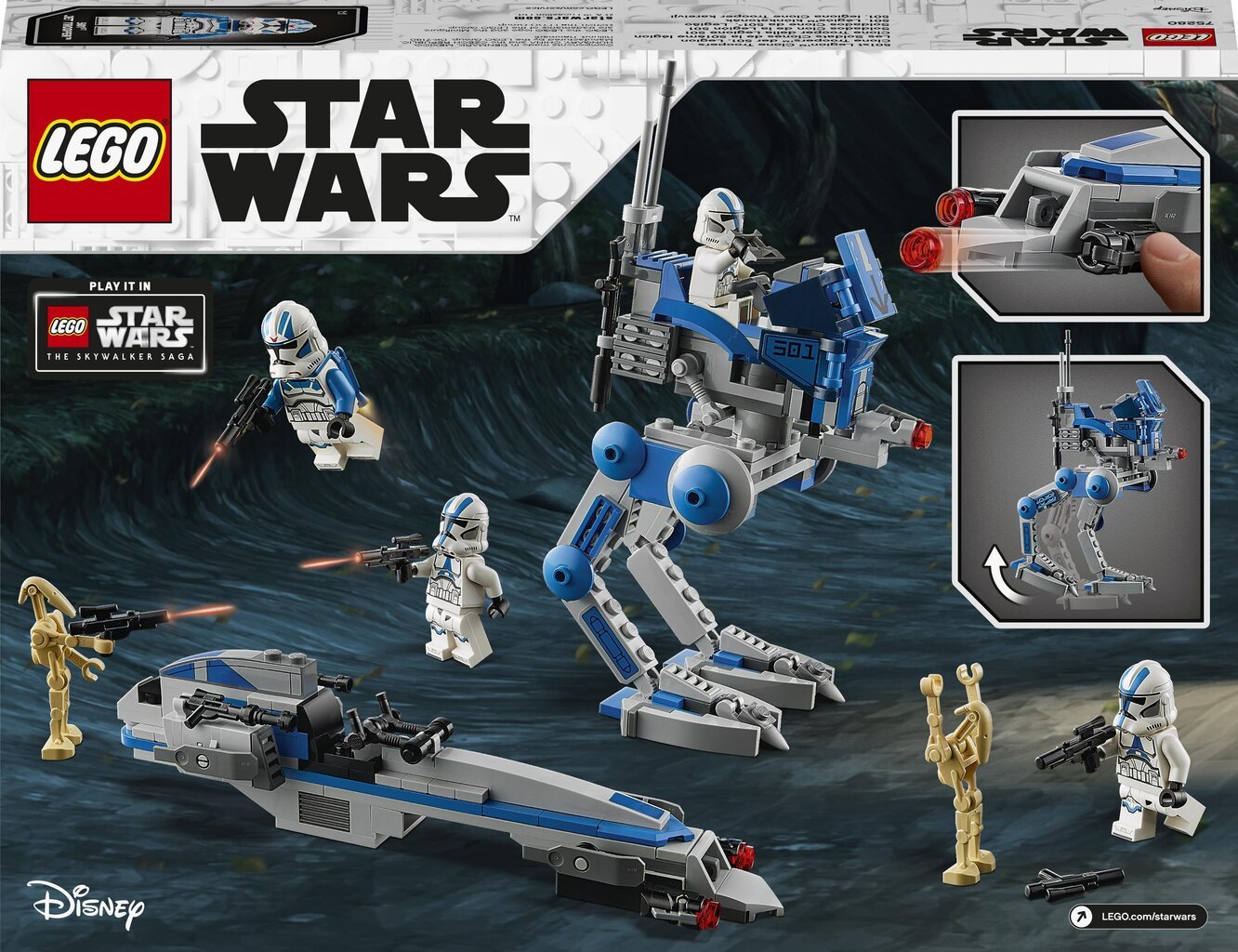 75280 LEGO® Star Wars 501-ojo legiono klonų kariai kaina ir informacija | Konstruktoriai ir kaladėlės | pigu.lt