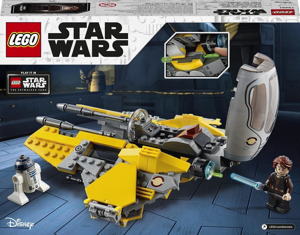 75281 LEGO® Star Wars ™ Перехватчик джедая Энакина цена | pigu.lt