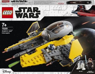 75281 LEGO® Star Wars ™ Перехватчик джедая Энакина цена и информация | Конструкторы и кубики | pigu.lt